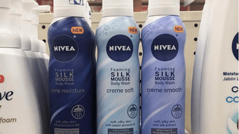 Nivea CVS 'Foaming Body Wash' Shelf Tray